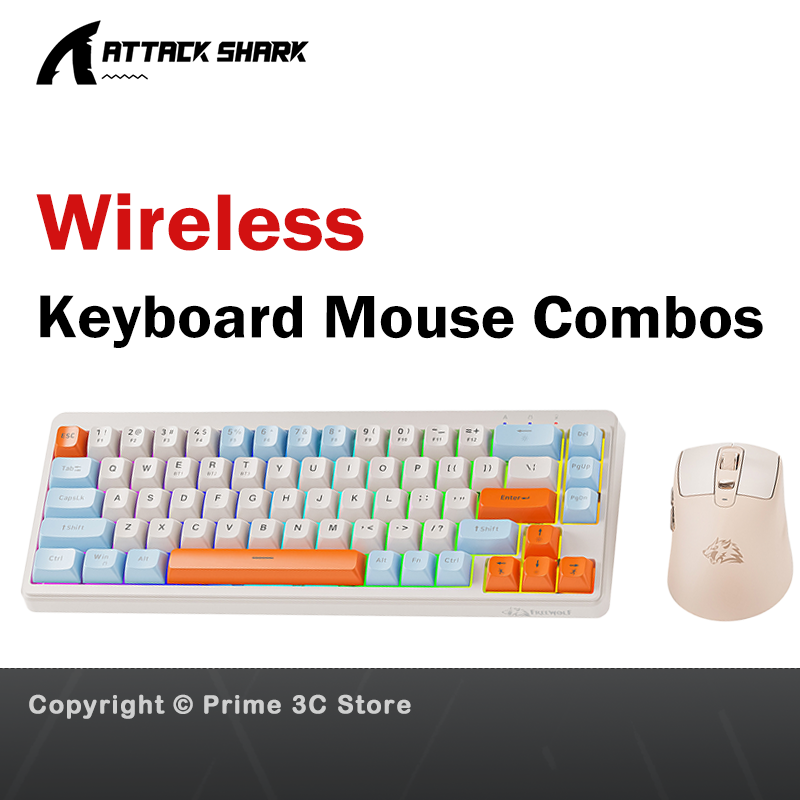 Gaming Keyboard And Mouse Combo Wireless - M87 ワイヤレス キーボードとマウスのコンボ、Bluetooth デュアル モード、PBT、バックライト、サイレント オフィス
