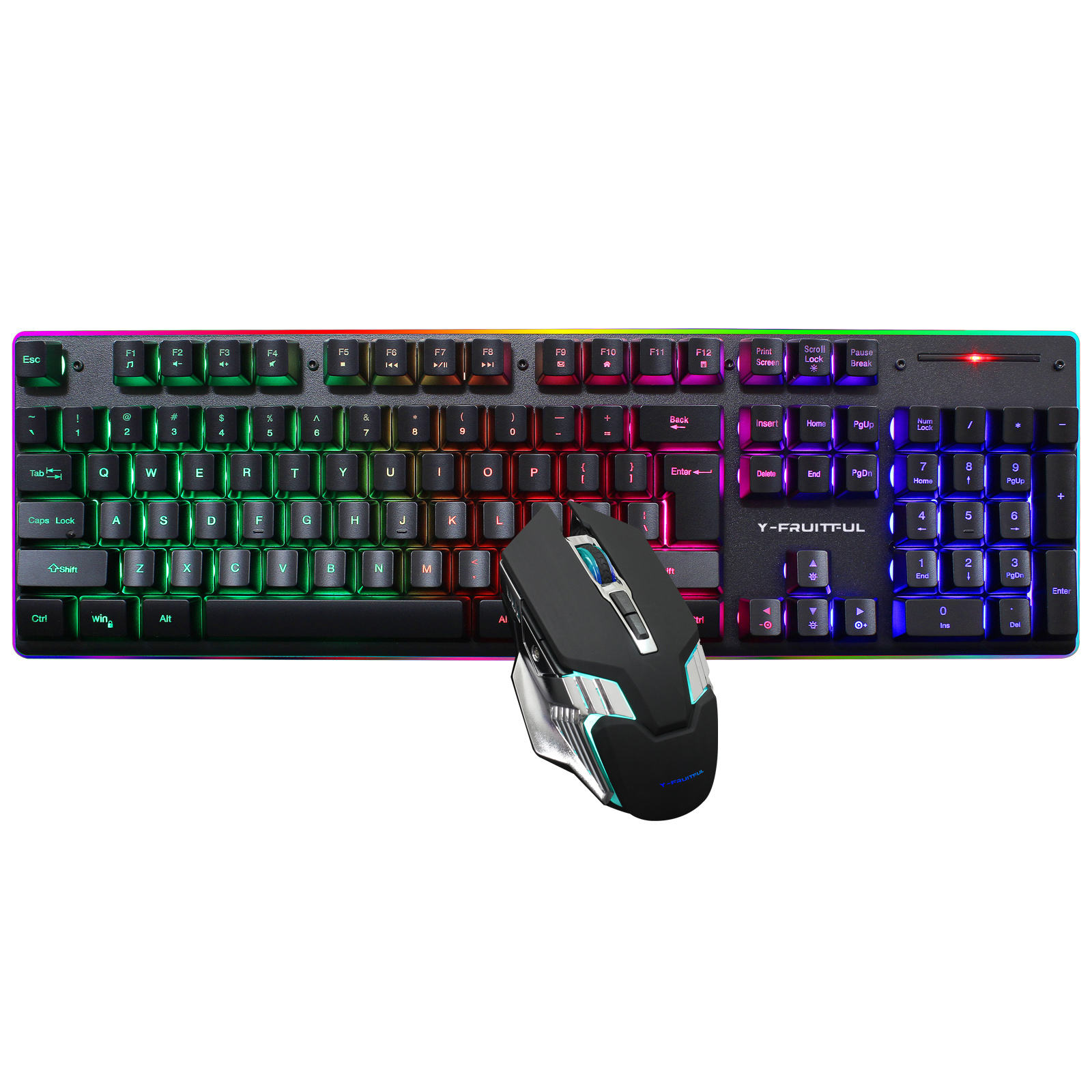 Gaming Keyboard And Mouse Combo Wireless - 104キーRGBワイヤレスUSB充電式ゲーミングメカニカルキーボードとマウスのコンボ