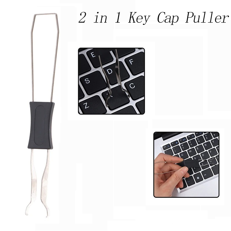 Keycap Puller Ring - 2 で 1 多目的メカニカルキーボードキーキャッププラーユニバーサルキーキャップシャフトリムーバーボタン抽出キーボードアクセサリー