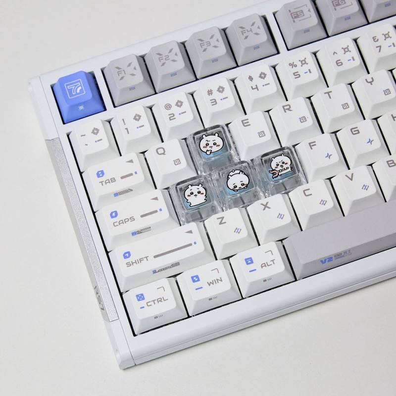 Gaming Keyboard Brands - Chiikawa 4 個手作り透明 PC バックライト付きパーソナライズされたキーキャップメカニカルキーボードゲーマー用カスタム装飾キーキャップ
