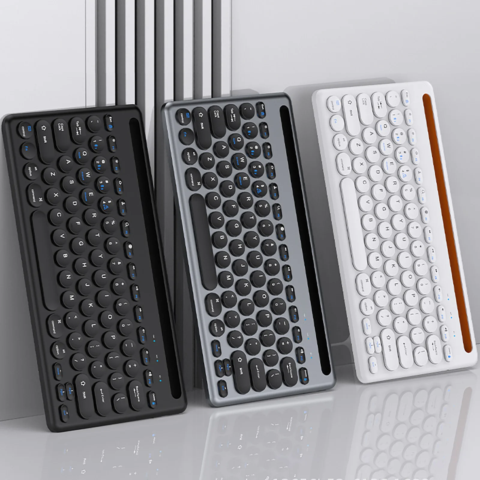 Gaming Keyboard And Mouse Combo Wireless - PCゲーマー用の人間工学に基づいたミニキーボードとマウスのキット,カードスロット付きのPCコンボ,ポータブル,ワイヤレス