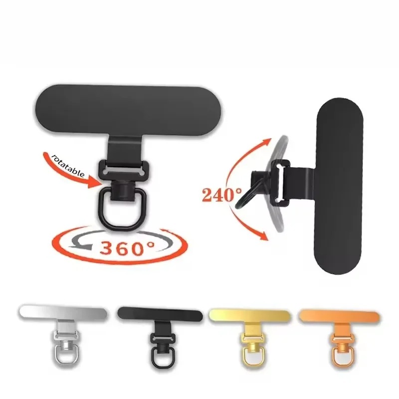 Gasket Mount Kit - 360度回転式スマホランヤードクリップ、金属製ステンレス鋼テザータブガスケット、ユニバーサル紛失防止スマホストラップホルダーアダプターコネクター