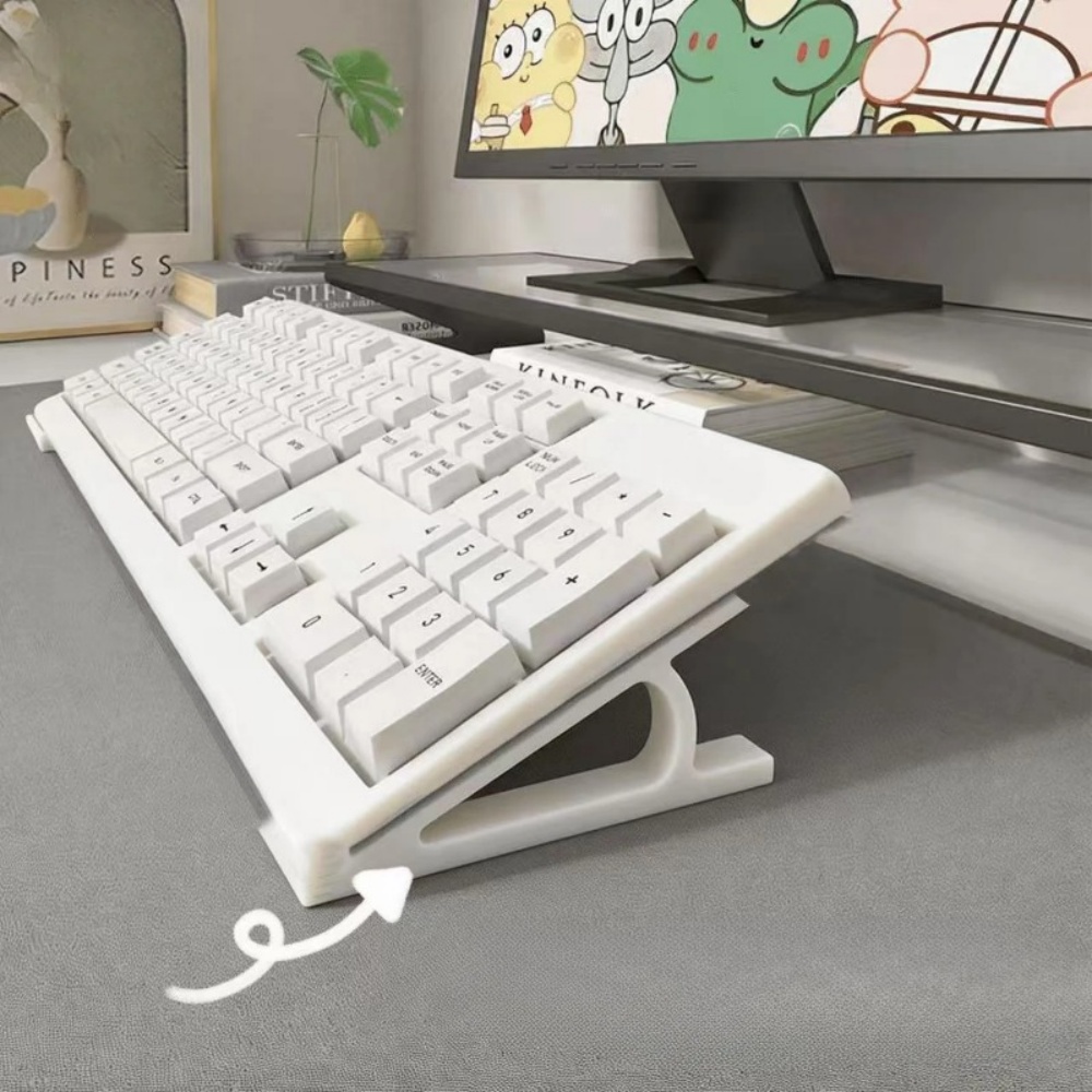Gaming Keyboard Ergonomic - 2pc 人間工学に基づいたキーボードライザー オフィスゲームセットアップ用キーボードスタンド 滑り止めユニバーサルスタンド マルチカラー完璧