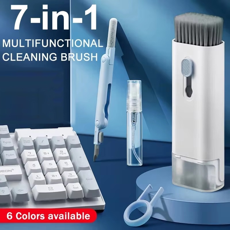 Keycap Puller Ring - 7 in 1 キーボードクリーナーブラシキット イヤホンクリーニングペン ダストツール