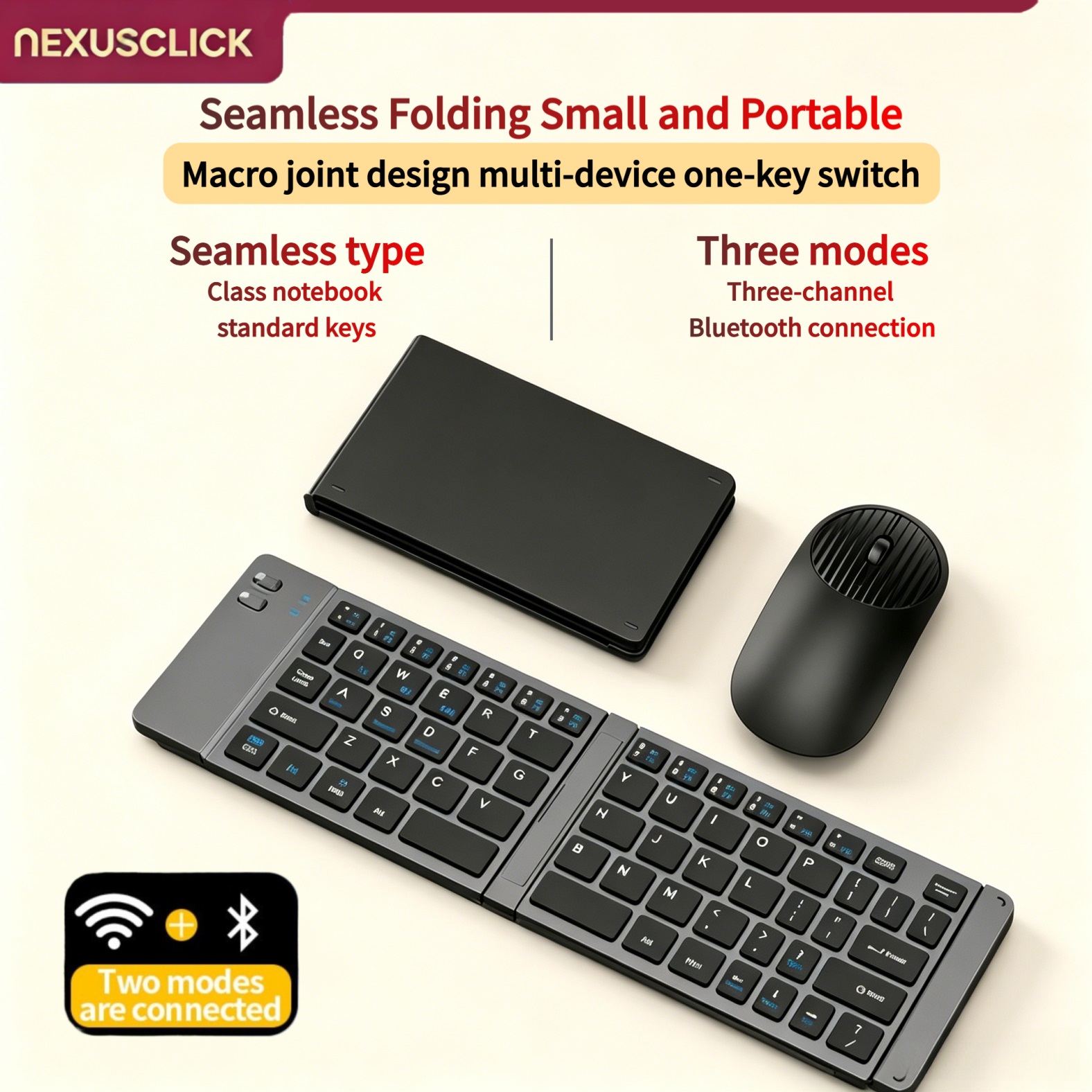 NexusClick 新しいミニワイヤレス Bluetoot - Gaming Keyboard And Mouse Combo Wireless のレビューと価格