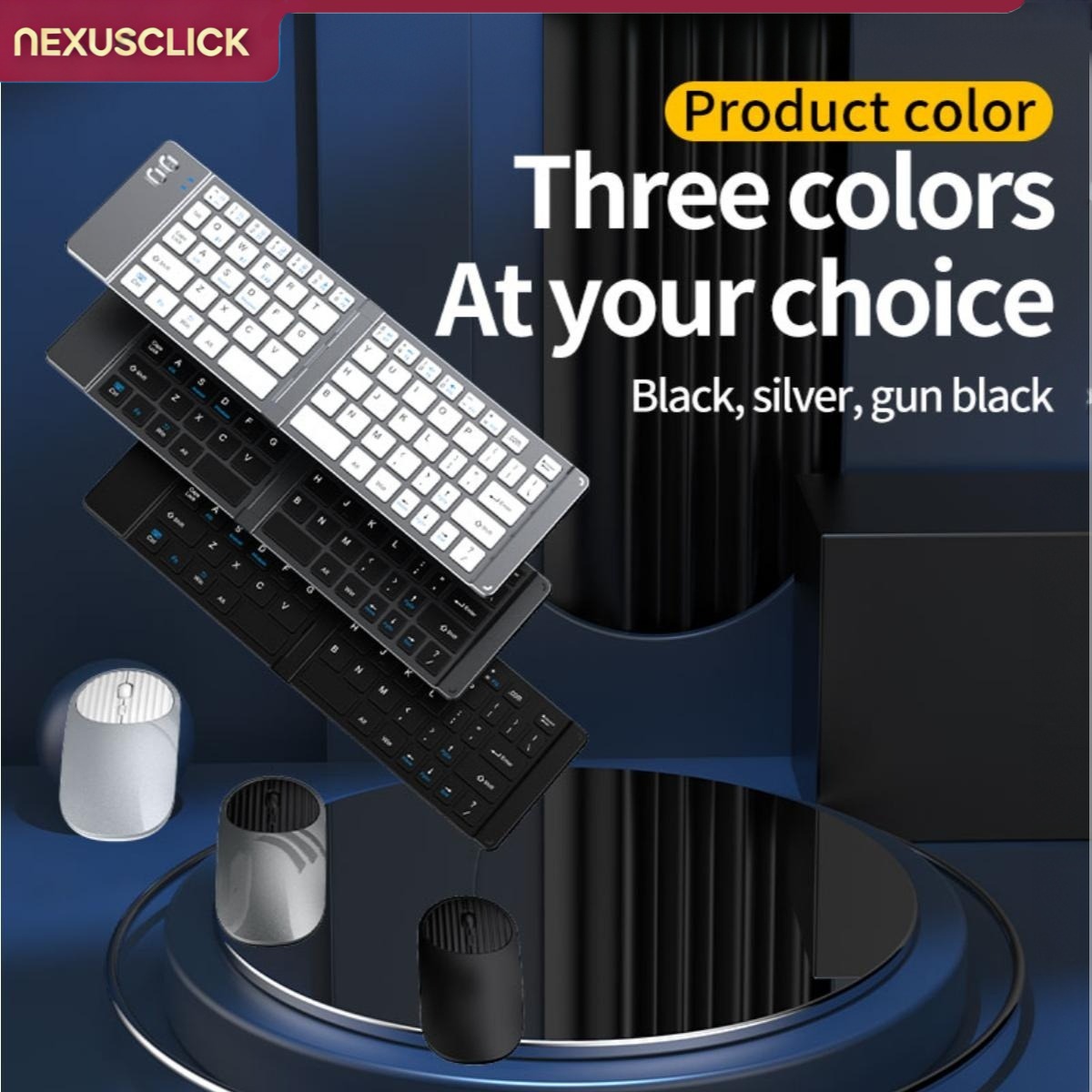 NexusClick 新しいミニワイヤレス Bluetoot - Gaming Keyboard And Mouse Combo Wireless のレビューと価格