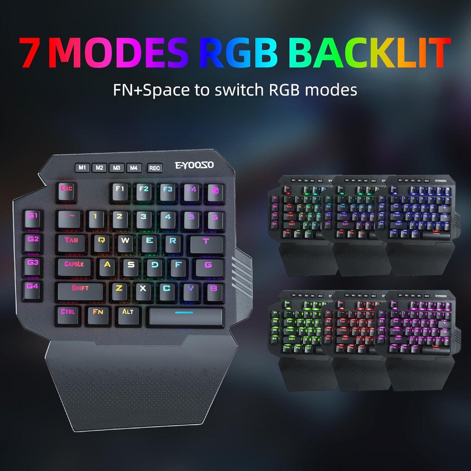 ワイヤレス片手メカニカルゲーミングキーボード、2.4Ghzと - Gaming Keyboard 1 Hand のレビューと価格