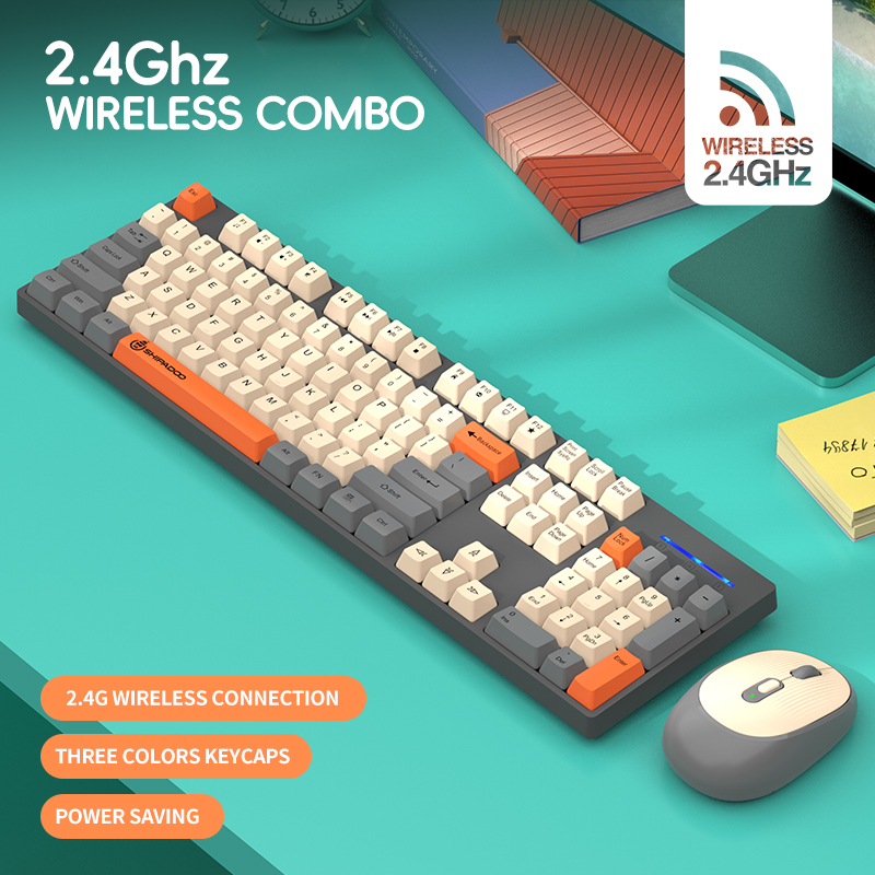 2.4Gワイヤレスオフィスキーボードマウスコンボ、オフィスや - Gaming Keyboard Mouse Combo のレビューと価格