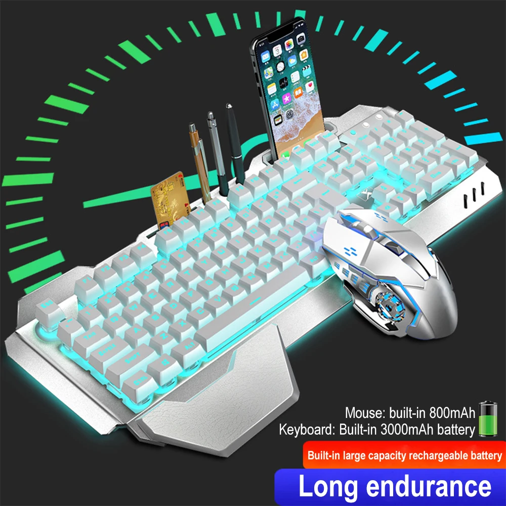 K680充電式ワイヤレスキーボードとマウス,2.4g,ゲーム - Gaming Keyboard Mouse Combo のレビューと価格