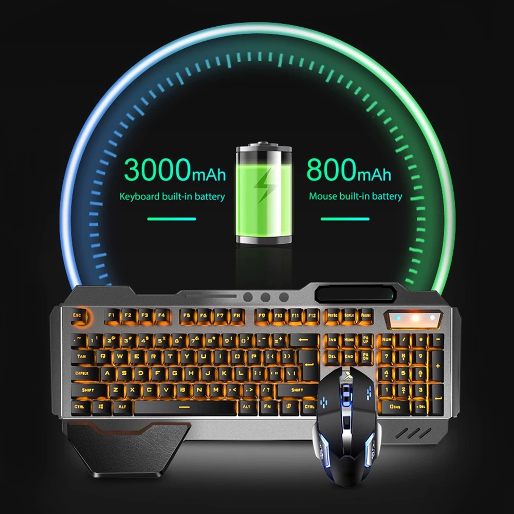 K680充電式ワイヤレスキーボードとマウス,2.4g,ゲーム - Gaming Keyboard Mouse Combo のレビューと価格