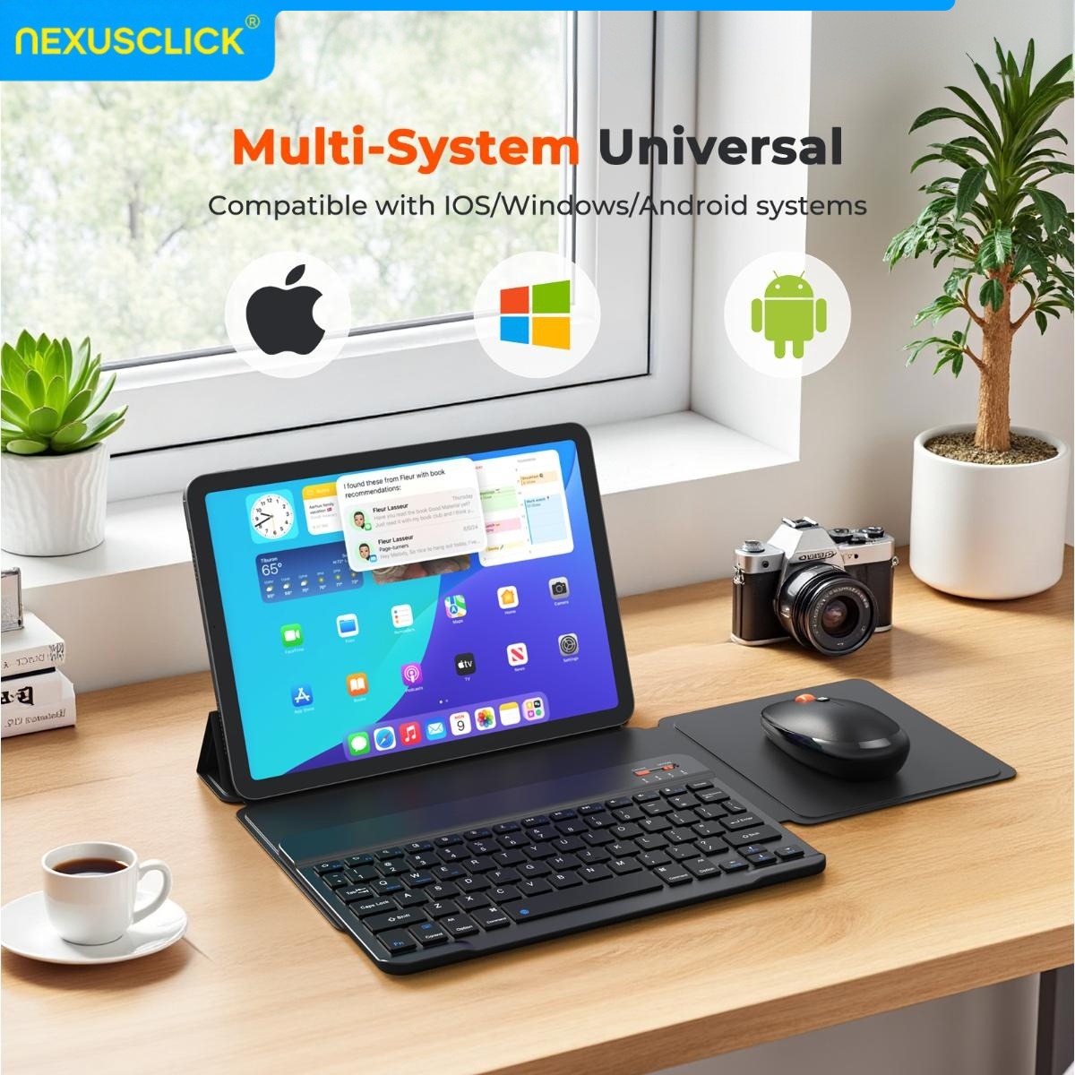 NexusClick iPad用Bluetoothキーボード - Gaming Keyboard And Mouse Combo Wireless のレビューと価格