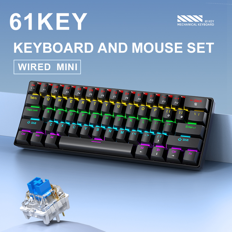 APAYADO K61 ミニメカニカルキーボード、有線、61 - Gaming Keyboard Half のレビューと価格