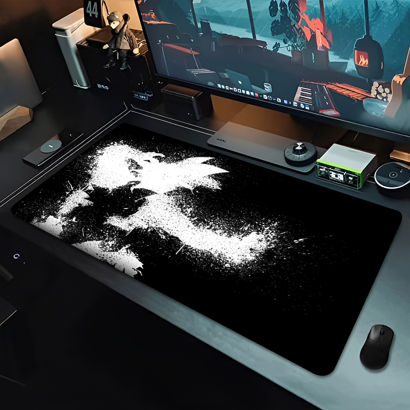 DBZ ブラックアニメマウスパッドドラゴンボール大型 PC  - Gaming Keyboard En Mouse のレビューと価格