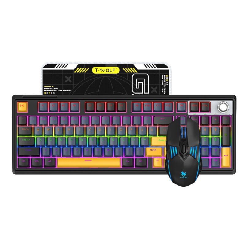 メカニカルキーボードとマウスのコンボ RGB レッドスイッチ - Gaming Keyboard And Mouse Combo Wireless のレビューと価格