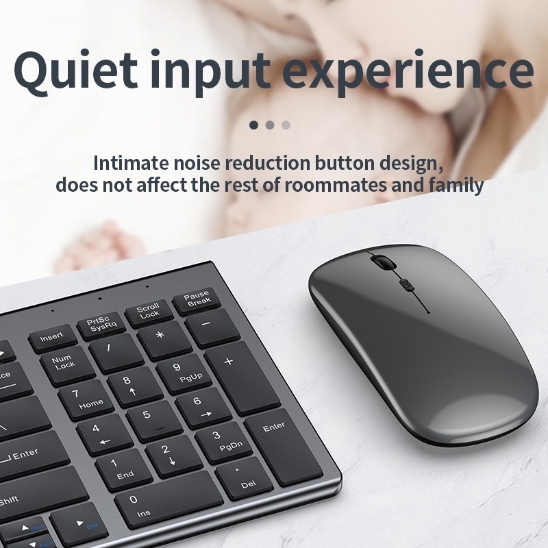 Jomaa スリム充電式 Bluetooth キーボードとマ - Gaming Keyboard Extension のレビューと価格