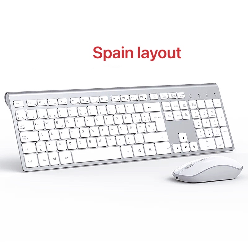 ワイヤレス人間工学に基づいたサイレントキーボードとマウスセッ - Gaming Keyboard And Mouse Combo Wireless のレビューと価格