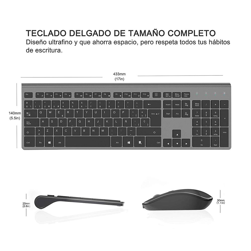ワイヤレス人間工学に基づいたサイレントキーボードとマウスセッ - Gaming Keyboard And Mouse Combo Wireless のレビューと価格