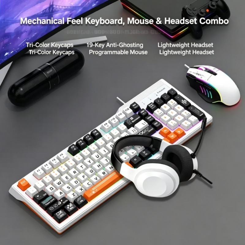 K8pro 3 in 1 ゲーミングコンボ 有線キーボード・ - Gaming Keyboard And Mouse Set のレビューと価格