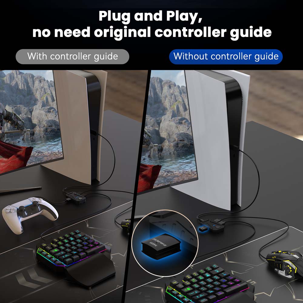PS5 ゲーミングキーボードマウスコンボ USB タイプ C - Gaming Keyboard Mouse Combo のレビューと価格