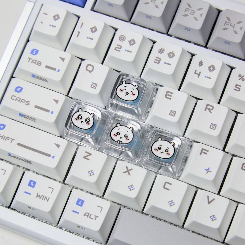Chiikawa 4 個手作り透明 PC バックライト付きパ - Gaming Keyboard Brands のレビューと価格
