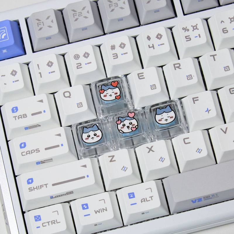 Chiikawa 4 個手作り透明 PC バックライト付きパ - Gaming Keyboard Brands のレビューと価格