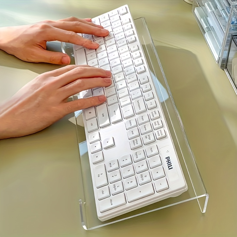 アクリルキーボードスタンド、透明デスクトップオーガナイザー、 - Gaming Keyboard Ergonomic のレビューと価格