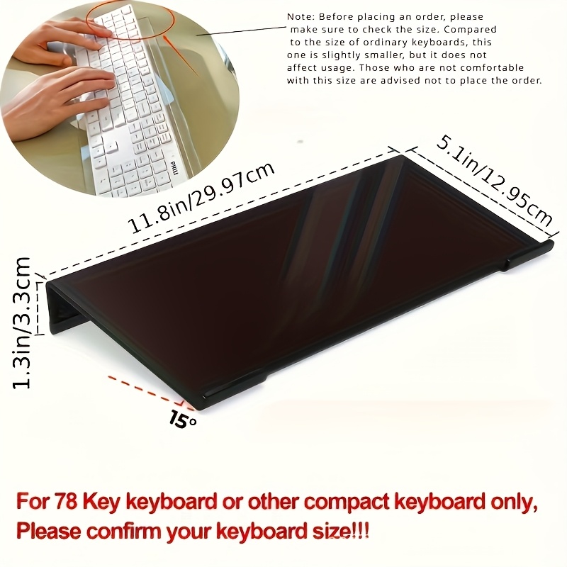 アクリルキーボードスタンド、透明デスクトップオーガナイザー、 - Gaming Keyboard Ergonomic のレビューと価格