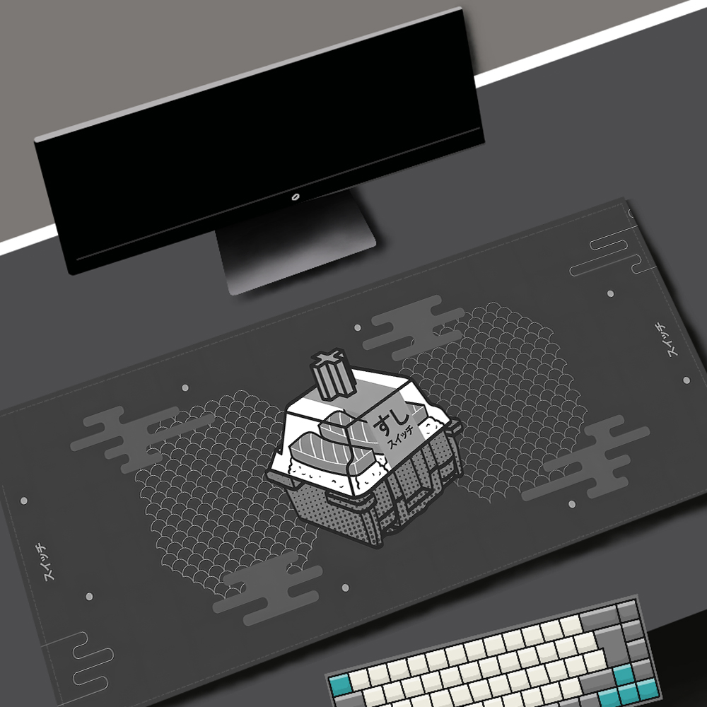 スイッチパッドかわいいゲーミングマウスパッドグレーメカニカル - Gaming Keyboard Mouse Combo のレビューと価格