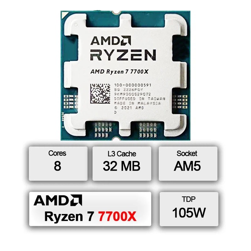 AMD Ryzen 7 7700X コンテンツクリエイター向 - Amd Cpu Ryzen 7 のレビューと価格
