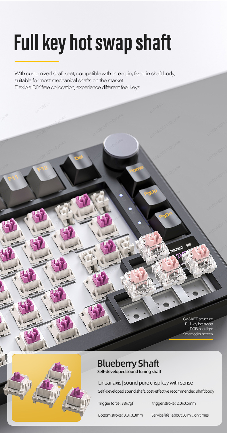 2024年新型AL66メカニカルキーボード アルミ合金製多機 - Gaming Keyboard No Rgb のレビューと価格