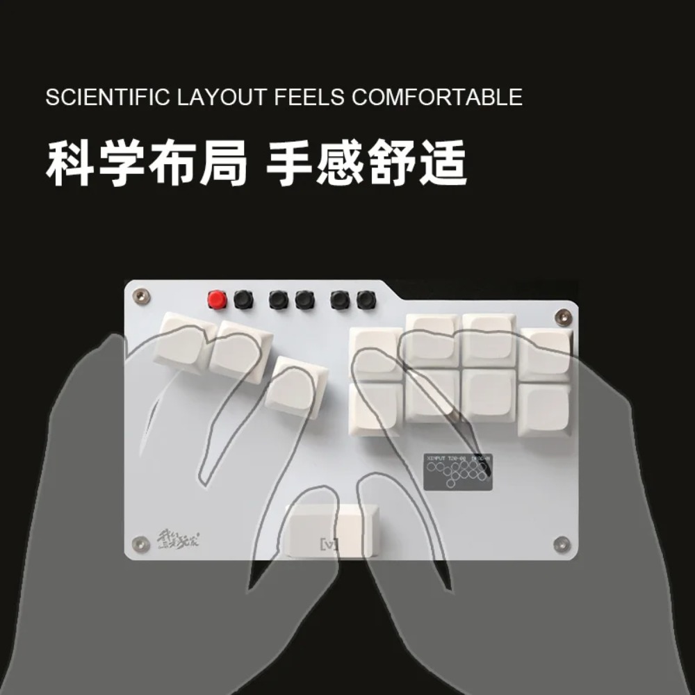 HitBox ミニキーボード ポータブルアーケードジョイステ - Gaming Keyboard Ergonomic のレビューと価格