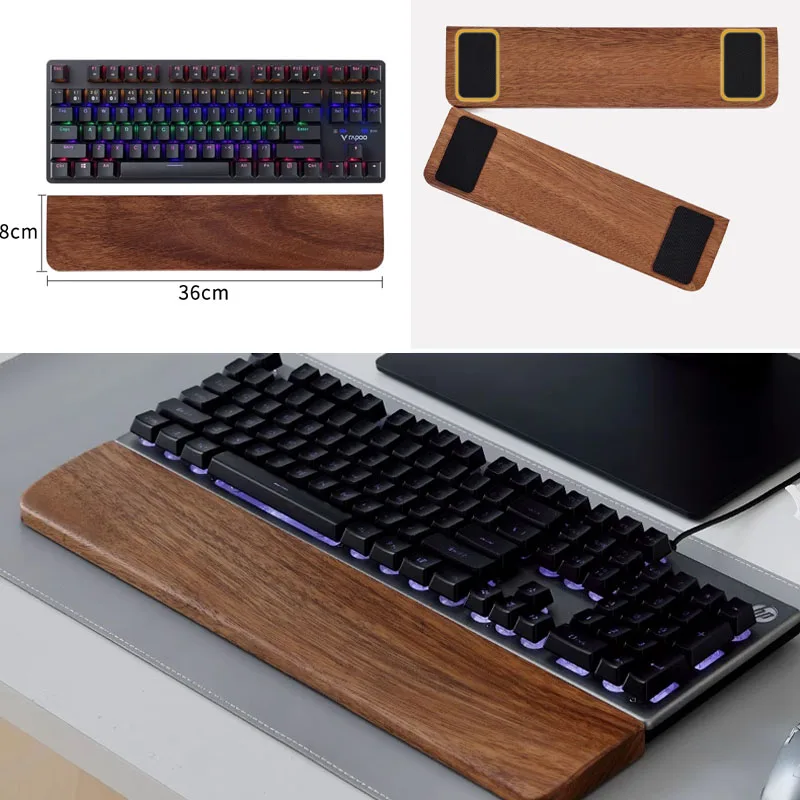 無垢材キーボードパームレストマウスパッド手首サポートゲーミン - Gaming Keyboard And Mouse Combo のレビューと価格