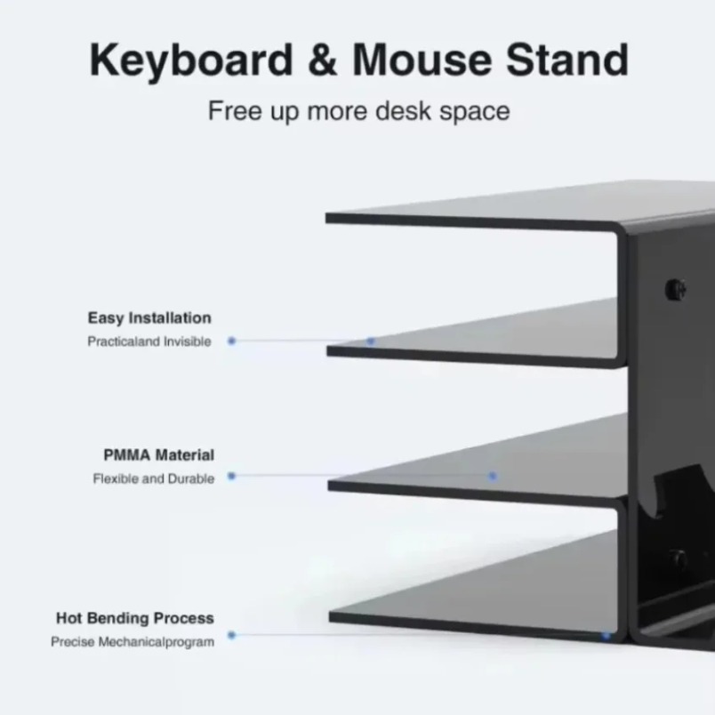 キーボードディスプレイスタンド 3段アクリルクリアラック マ - Gaming Keyboard Ergonomic のレビューと価格