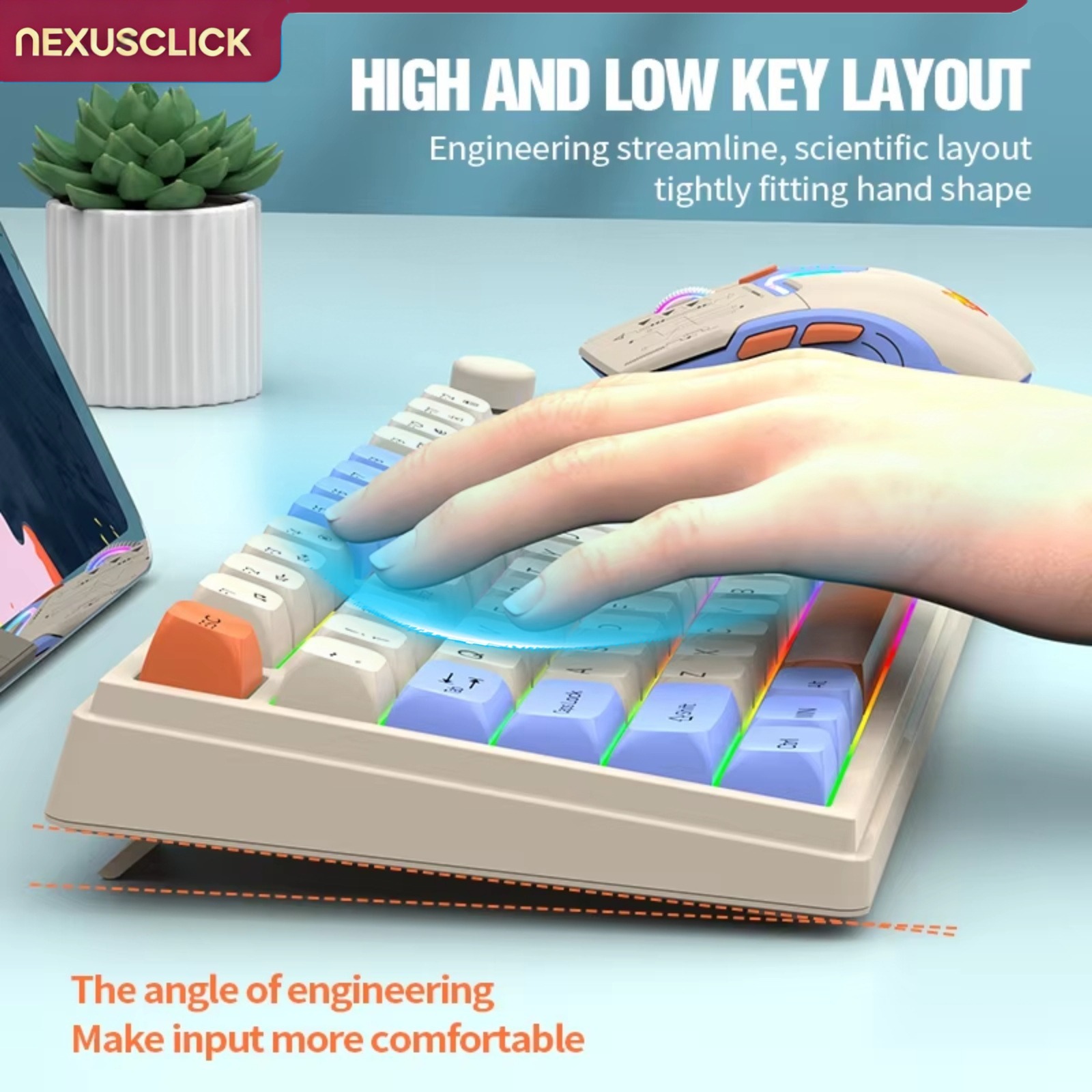 NexusClick デュアルモードキーボードマウスコンボ（ - Gaming Keyboard And Mouse Combo Wireless のレビューと価格