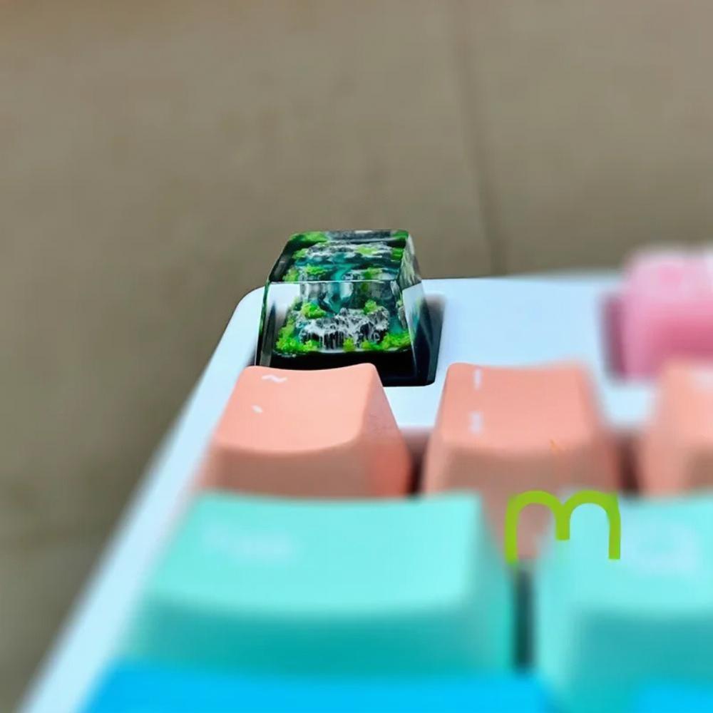 山と海キーキャップ職人技樹脂製豪華DIY PCゲーマーメカニ - Gaming Keyboard No Rgb のレビューと価格