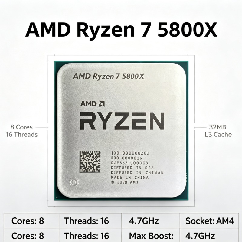 AMD Ryzen 7 5800X AM4シリーズマザーボー - Amd Cpu Ryzen 7 のレビューと価格