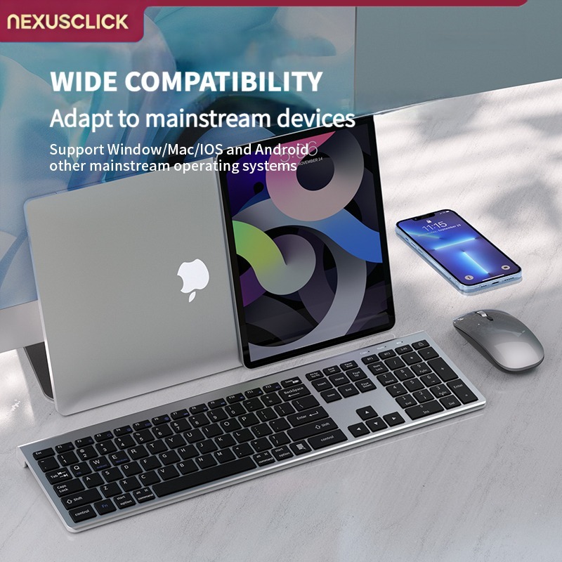 NexusClick 104 キー ワイヤレス トライモード - Gaming Keyboard And Mouse Combo Wireless のレビューと価格