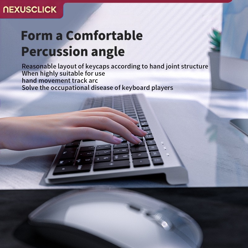 NexusClick 104 キー ワイヤレス トライモード - Gaming Keyboard And Mouse Combo Wireless のレビューと価格